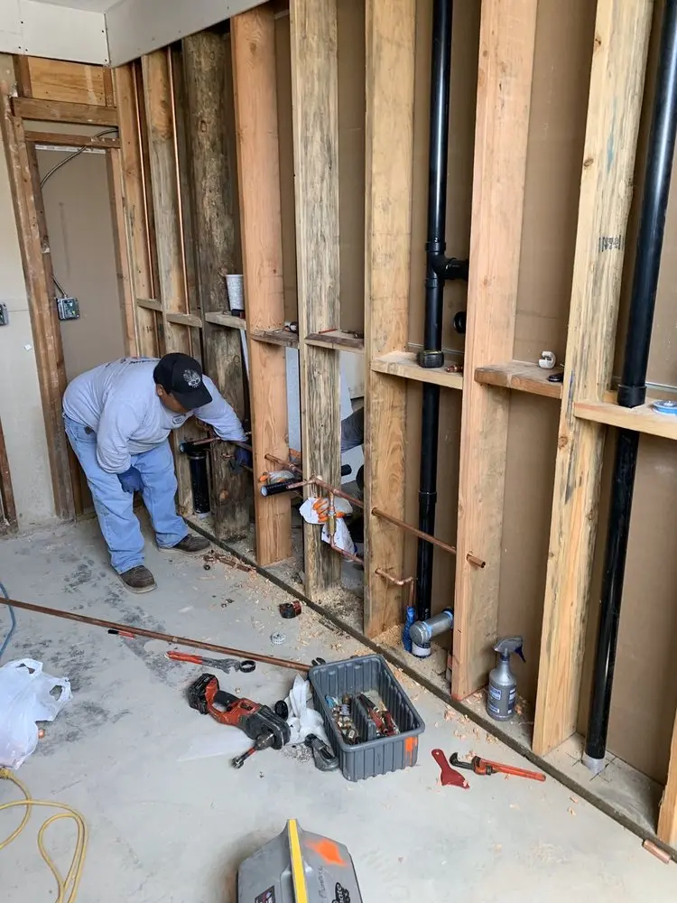 Commercial rough-in plumbing for Water Heater Replacement in Gunnison